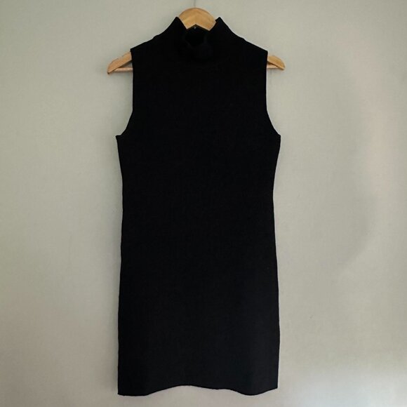 Burgess The Paris Mock Neck Sleeveless Sweater Dress Cotton Cashmere - XS - Picture 2 of 7